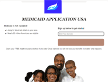 Tablet Screenshot of medicaidapplicationusa.com